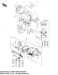 KT250 Meter / headlight / taillight