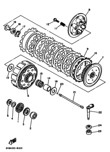 YZ250 Сцепление