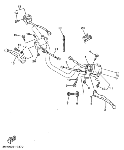SR125 Handle switch. lever