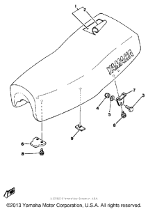 YZ400F Сиденье