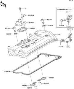 ER650 Крышка головки цилиндров