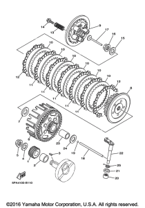 YZ85H Сцепление