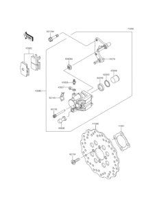 KL110 Передний тормоз