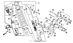 XR250R Задние амортизаторы