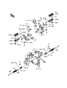 VN900 Подножки