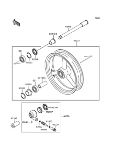 ZX400 Переднее колесо