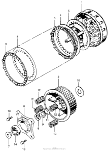 CB750 Сцепление