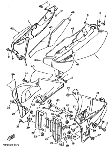 WR200R Side cover  /  oil tank