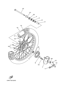 TTR90M Переднее колесо