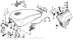 VF500C Топливный бак