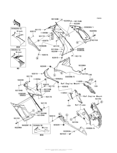 ZX1000 Обтекатель нижний