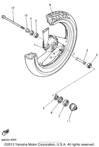FZR600RF Переднее колесо