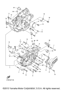 WR450F Картер двигателя