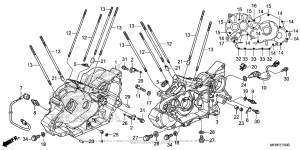 VT1300CT Картер двигателя