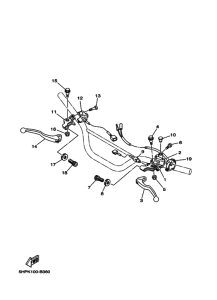 TTR125L Interruptor  manillar&palanc