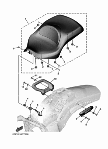 XV1900FDD Сиденье