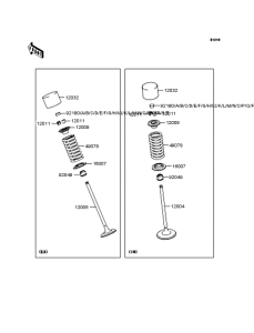 KLE650 Клапана