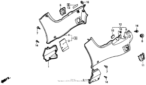 ST1100 Боковые обтекатели