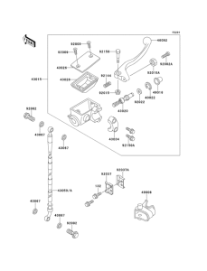  Front master cylinder(kx80-s6 / v6)