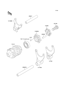  Валы и вилки переключения передач