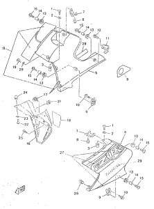 TZR50 Обтекатель 2