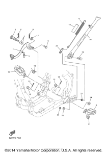 WR250F Подножки