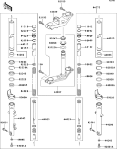 ER500 Передняя вилка
