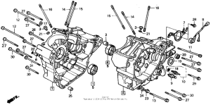 XL600V Картер двигателя
