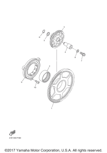 YZF-R1M Стартер