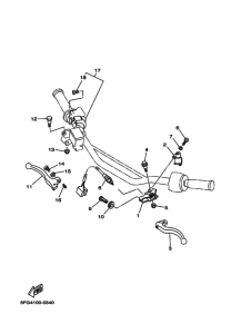 TTR225 Interruptor  manillar&palanc