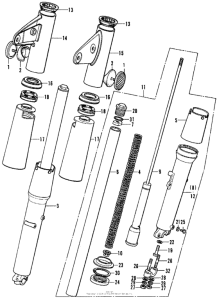 CB350 Cb front fork k4