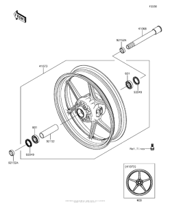 KLZ1000 Переднее колесо