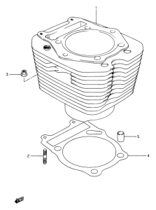 DR650 Цилиндр