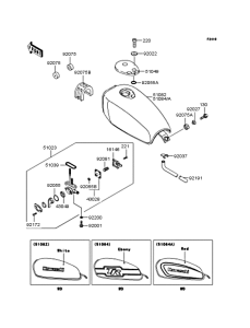 BJ250 Топливный бак