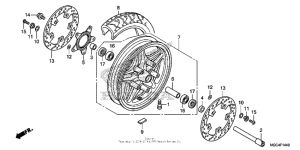 CB1100 (ABS) Переднее колесо