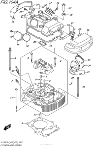VL1500T Головка цилиндров (передняя)