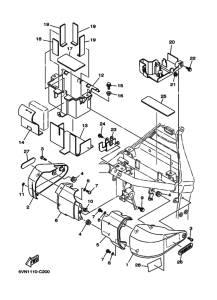 XV1700AT XV17ATS Боковая крышка