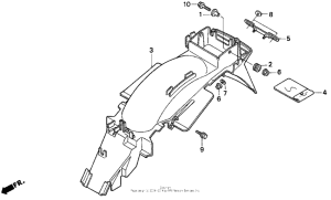 CB250 Задний бампер