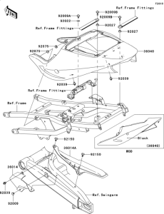 ZX900 Side covers / chain cover(zx900-f1)