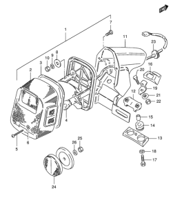 TS125 Задний комбинированный сигнал