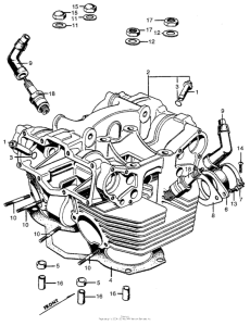 CB450 Головка цилиндров