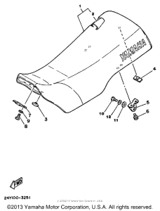 YZ250L Сиденье