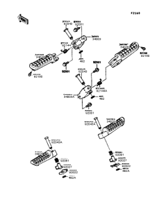 ZX900 Подножки
