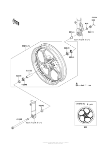 EX300 Front Wheel (Adfa)(Ca,us) / (Aefa)