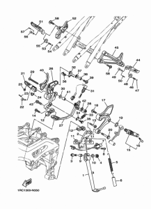 FZ09 Stand & footrest