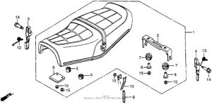 CX500 Сиденье