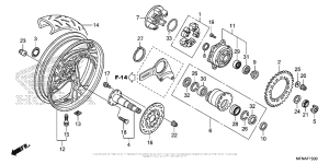 CB1000R Переднее колесо