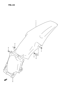 RM250 Заднее крыло