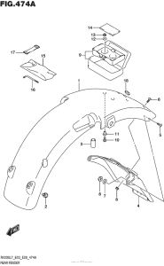 RV200 Задний бампер