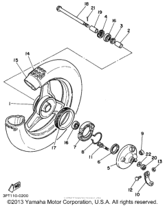 PW50G Переднее колесо